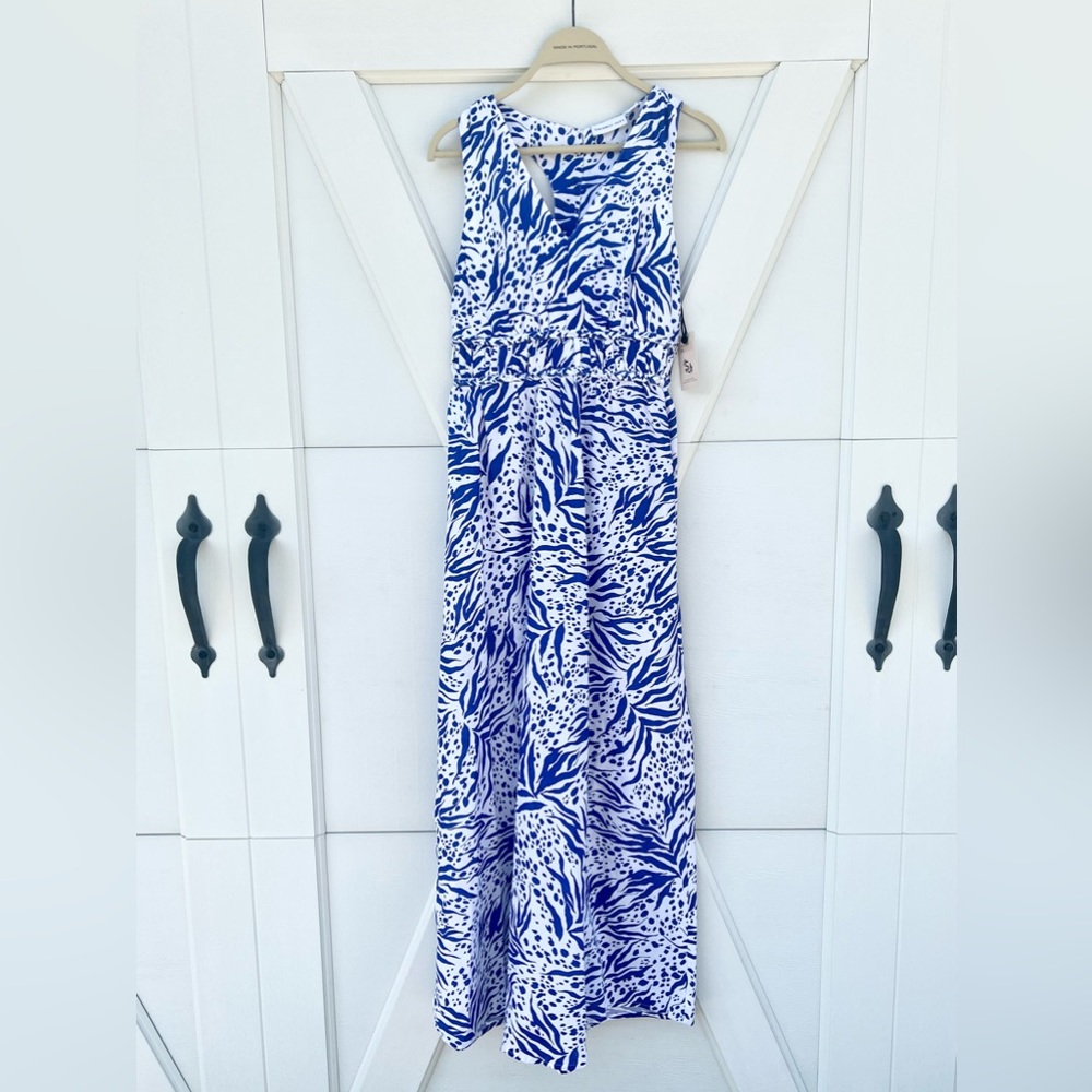 Sincerely Jules Racer Button Back Maxi Dress Sz S NWOT **